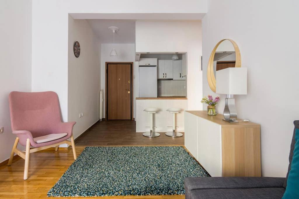 Brand New Decorated Flat For 4 Ppl In Pagrati Apartment Athens Luaran gambar